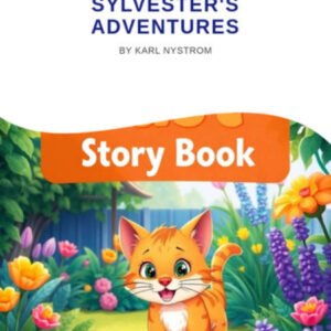 Sylvester’s Adventures illustrated children’s storybook cover featuring a cat character
